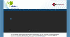 Desktop Screenshot of motus.org